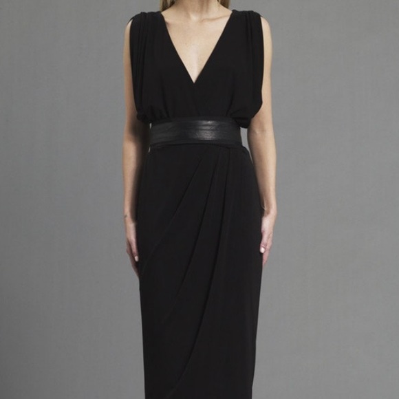 NEW Nicole Miller Flutter Sleeve Wrap Dress - Picture 3 of 7